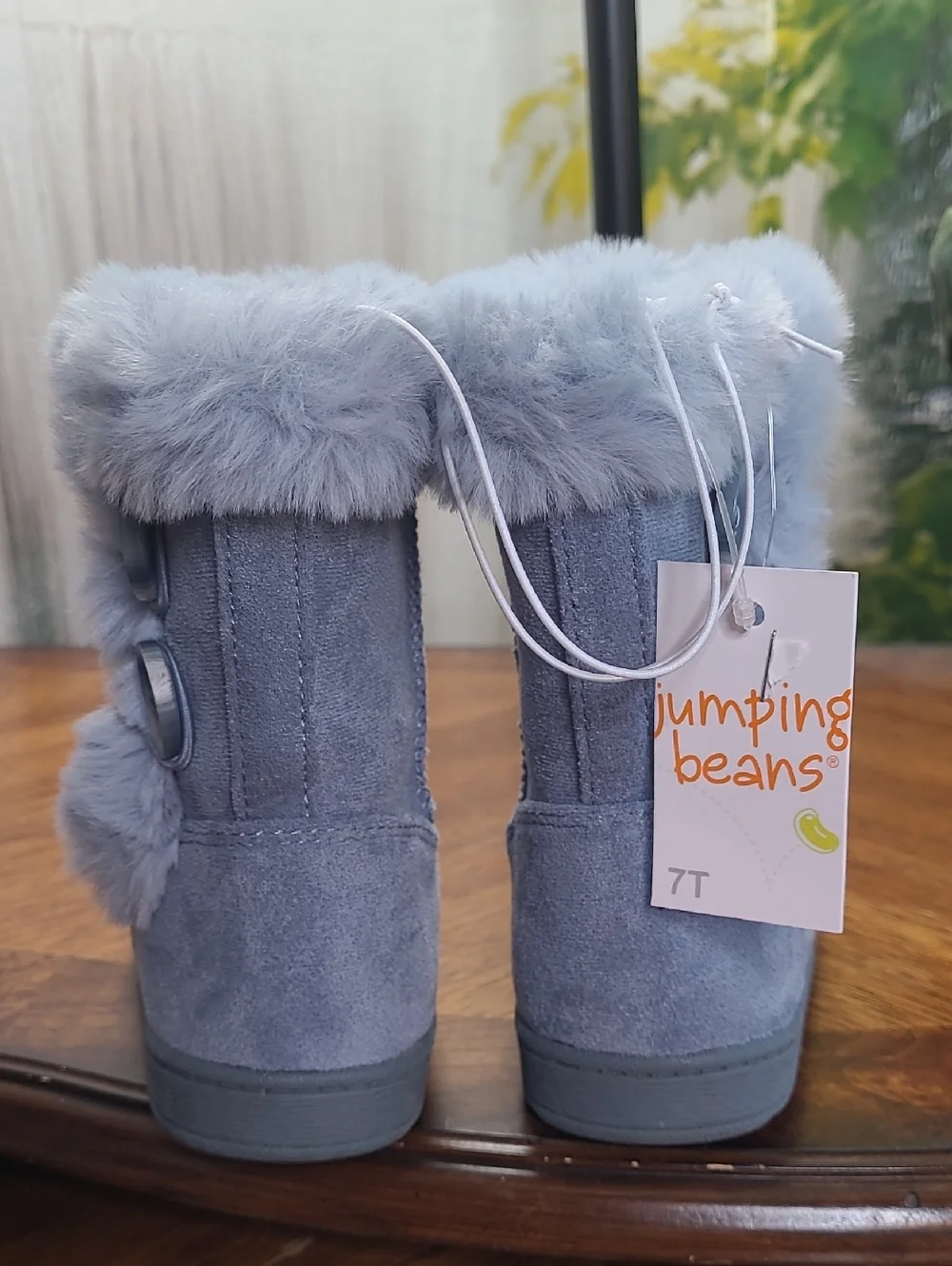 New with tags! Jumping Beans Noraa Girls 7 toddler faux suede blue ankle boots